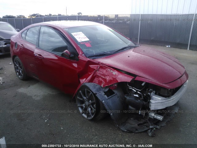 1C3CDFBB0GD680394 - 2016 DODGE DART SXT RED photo 1