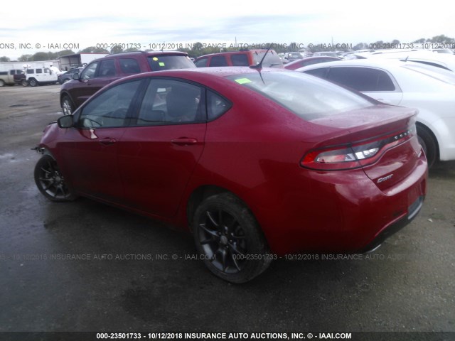 1C3CDFBB0GD680394 - 2016 DODGE DART SXT RED photo 3