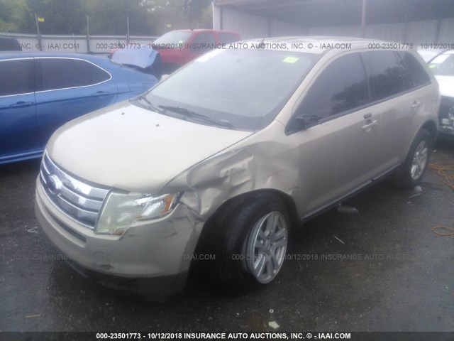 2FMDK38C27BA54058 - 2007 FORD EDGE SEL TAN photo 2