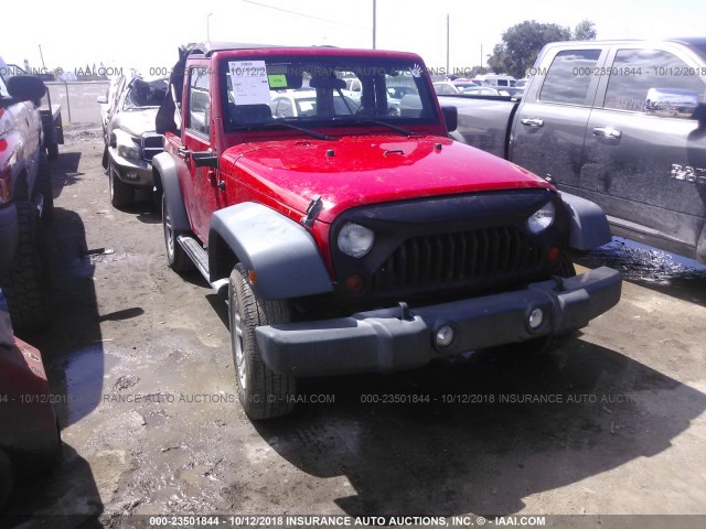 1C4AJWAGXCL259243 - 2012 JEEP WRANGLER SPORT RED photo 6