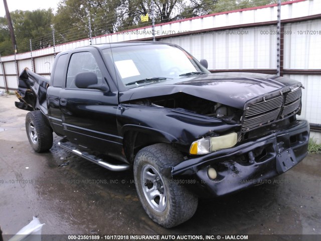 1B7HF13Z21J275222 - 2001 DODGE RAM 1500 BLACK photo 1