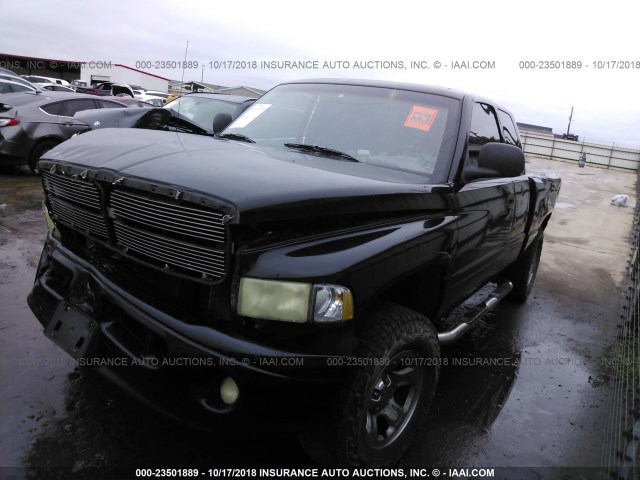 1B7HF13Z21J275222 - 2001 DODGE RAM 1500 BLACK photo 2