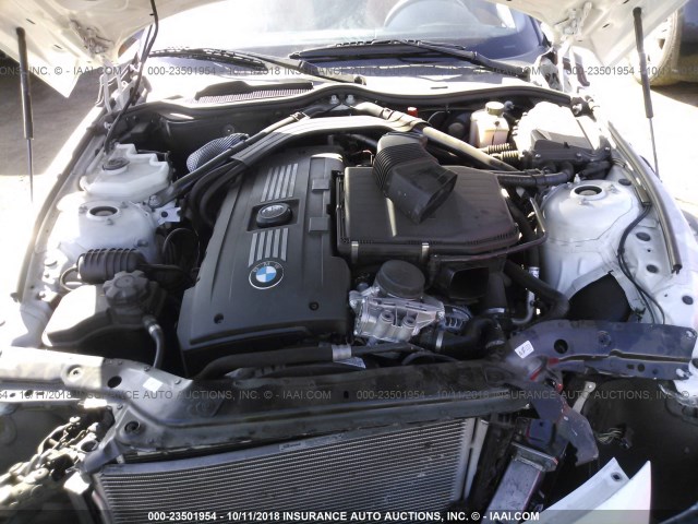 WBALM7C59EE386300 - 2014 BMW Z4 SDRIVE35I WHITE photo 10