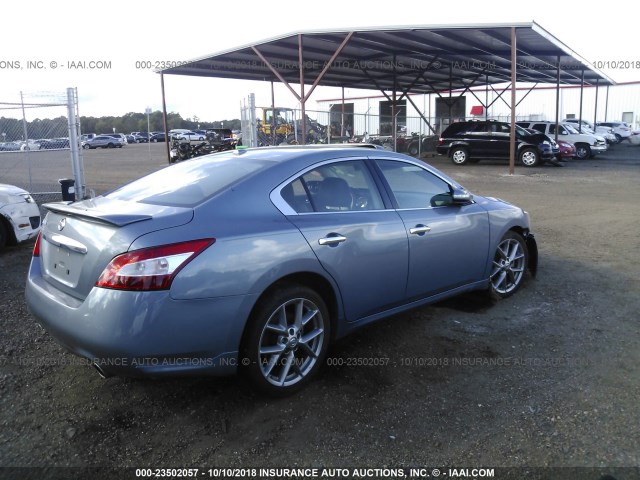 1N4AA5AP5BC869016 - 2011 NISSAN MAXIMA S/SV Light Blue photo 4