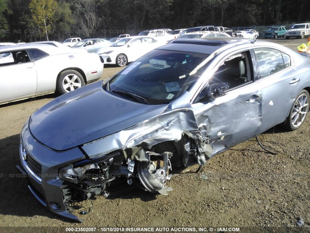 1N4AA5AP5BC869016 - 2011 NISSAN MAXIMA S/SV Light Blue photo 6