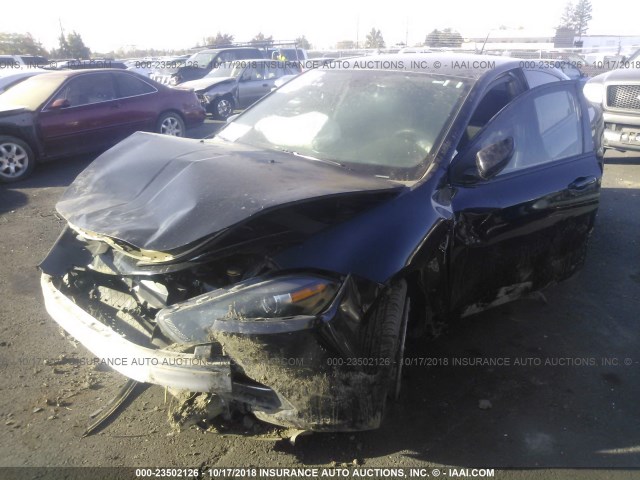 1C3CDFBB2FD222273 - 2015 DODGE DART SXT BLACK photo 2