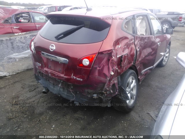 JN8AS5MVXBW270469 - 2011 NISSAN ROGUE S/SV/KROM RED photo 4