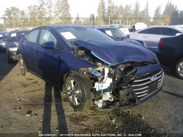 5NPD84LF3JH237605 - 2018 HYUNDAI ELANTRA SEL/VALUE/LIMITED BLUE photo 1