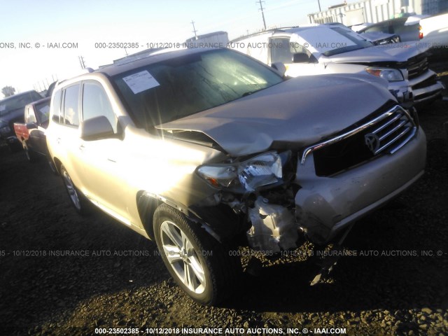 5TDDK3EH7AS029537 - 2010 TOYOTA HIGHLANDER LIMITED GOLD photo 1