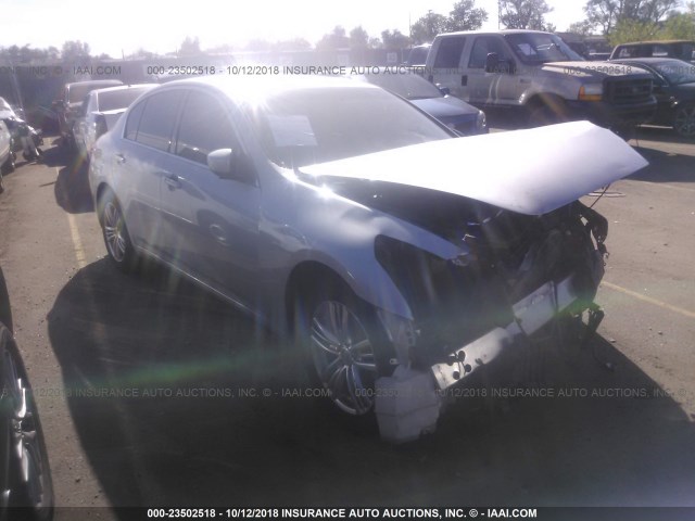 JN1CV6AR2CM972729 - 2012 INFINITI G37 SILVER photo 1