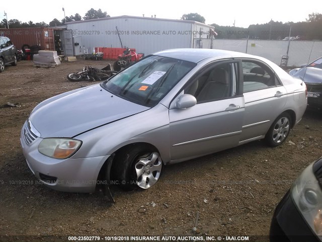 KNAFE121675381760 - 2007 KIA SPECTRA EX/LX GRAY photo 2