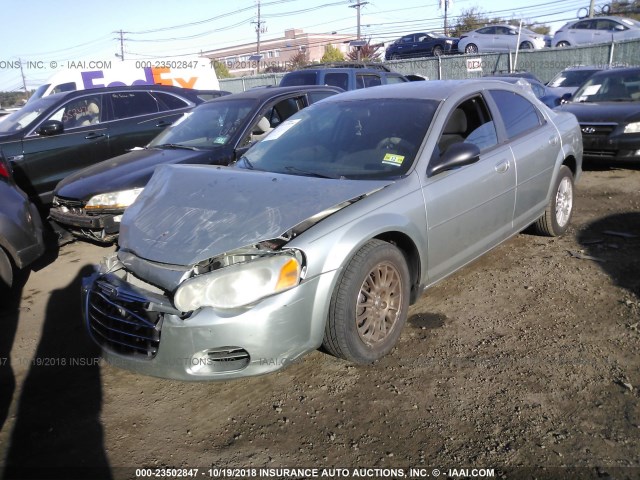 1C3EL46R04N347514 - 2004 CHRYSLER SEBRING LX GREEN photo 2