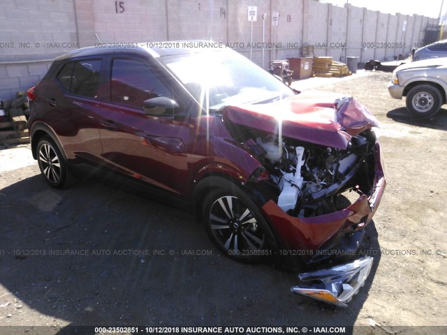 3N1CP5CU9JL525988 - 2018 NISSAN KICKS S/SR/SV RED photo 1