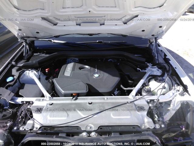 5UXTR7C56KLF25764 - 2019 BMW X3 SDRIVE30I Weiß Foto 10