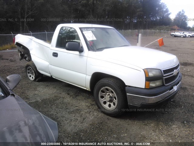 1GCEC14V26Z120041 - 2006 CHEVROLET SILVERADO C1500 WHITE photo 1