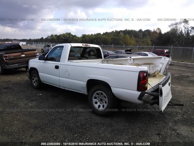 1GCEC14V26Z120041 - 2006 CHEVROLET SILVERADO C1500 WHITE photo 3