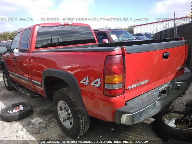 1GCGK29U81Z248276 - 2001 CHEVROLET SILVERADO K2500 RED photo 3