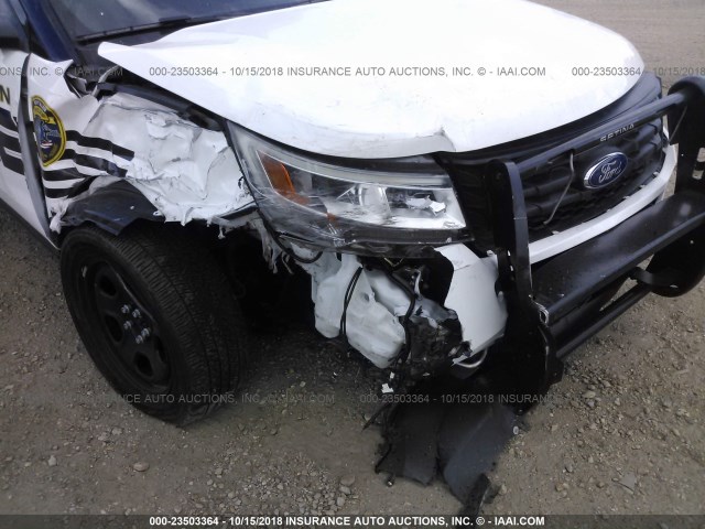 1FM5K8AR3HGB71545 - 2017 FORD EXPLORER POLICE INTERCEPTOR WHITE photo 6