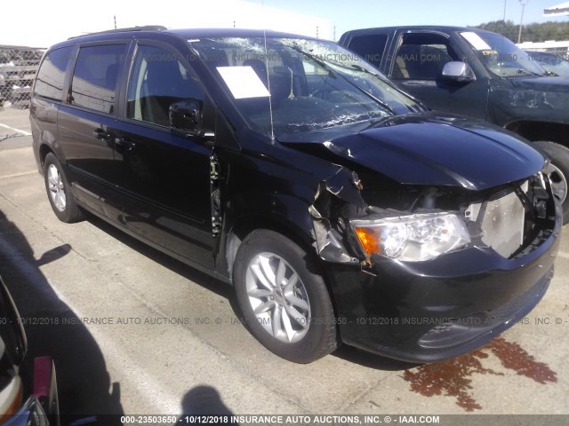 2C4RDGCG4GR396222 - 2016 DODGE GRAND CARAVAN SXT BLACK photo 1