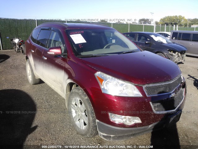 1GNLVFED2AS127276 - 2010 CHEVROLET TRAVERSE LT MAROON photo 1