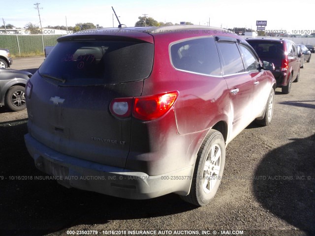 1GNLVFED2AS127276 - 2010 CHEVROLET TRAVERSE LT MAROON photo 4