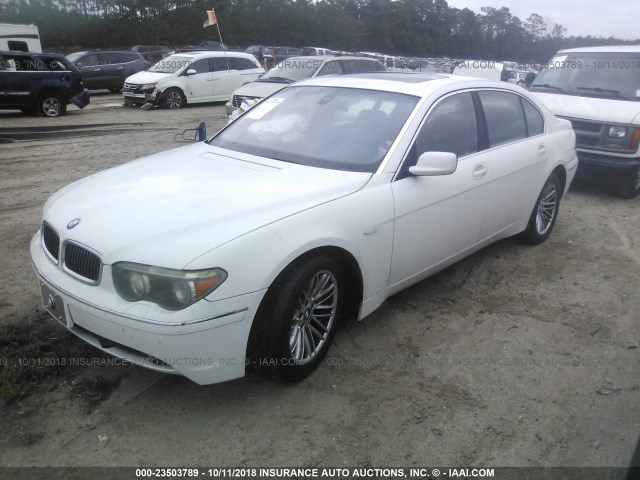 WBAGN63534DS54579 - 2004 BMW 745 LI WHITE photo 2