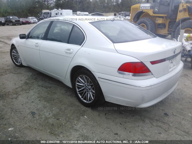 WBAGN63534DS54579 - 2004 BMW 745 LI WHITE photo 3