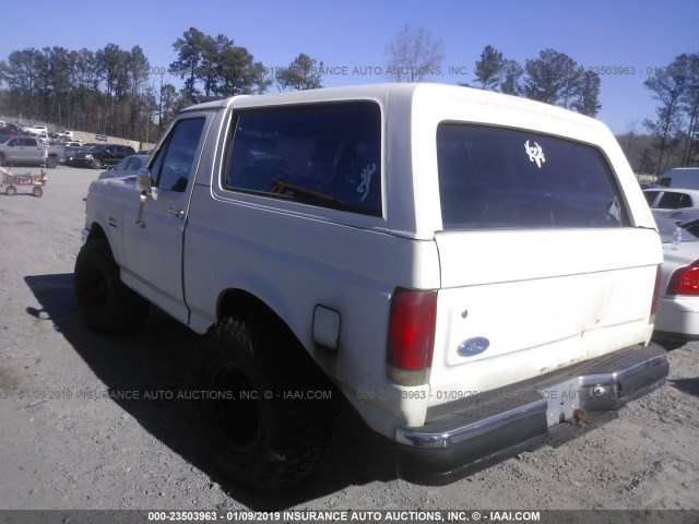 1FMEU15N5KLA55979 - 1989 FORD BRONCO U100 WHITE photo 3