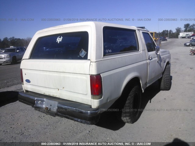 1FMEU15N5KLA55979 - 1989 FORD BRONCO U100 WHITE photo 4