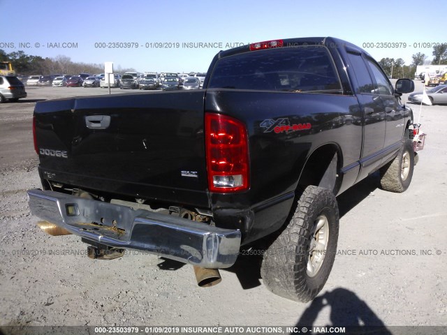 1D7HU18D64S596932 - 2004 DODGE RAM 1500 ST/SLT BLACK photo 4