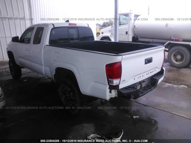 5TFRX5GN5HX076026 - 2017 TOYOTA TACOMA ACCESS CAB/SR/SR5 თეთრი ფოტო 3
