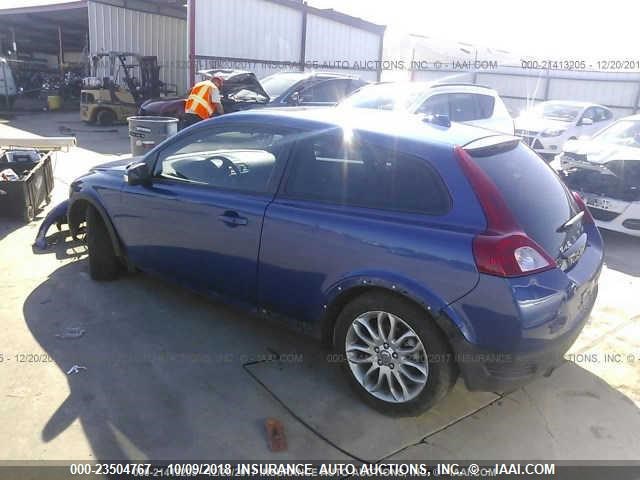 YV1MK672X92146911 - 2009 VOLVO C30 T5 BLUE photo 3