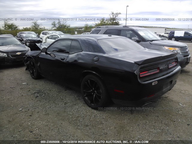 2C3CDZAG3GH178061 - 2016 DODGE CHALLENGER SXT BLACK photo 3