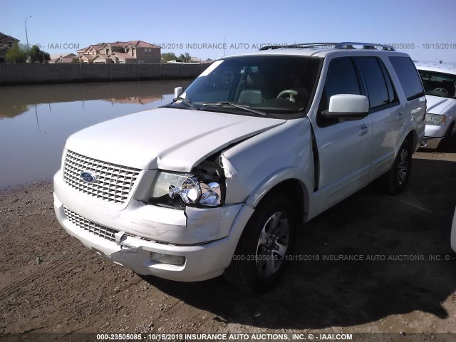 1FMFU19566LA82368 - 2006 FORD EXPEDITION LIMITED WHITE photo 2