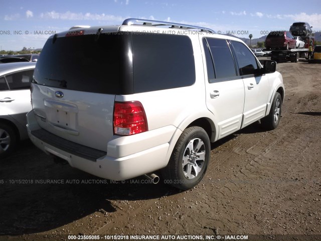 1FMFU19566LA82368 - 2006 FORD EXPEDITION LIMITED WHITE photo 4