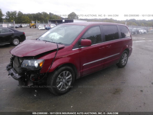 2C4RC1HG1FR529428 - 2015 CHRYSLER TOWN & COUNTRY S MAROON photo 2