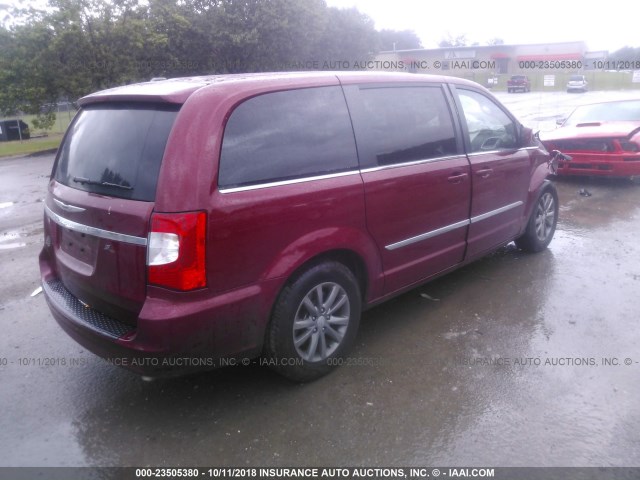 2C4RC1HG1FR529428 - 2015 CHRYSLER TOWN & COUNTRY S MAROON photo 4