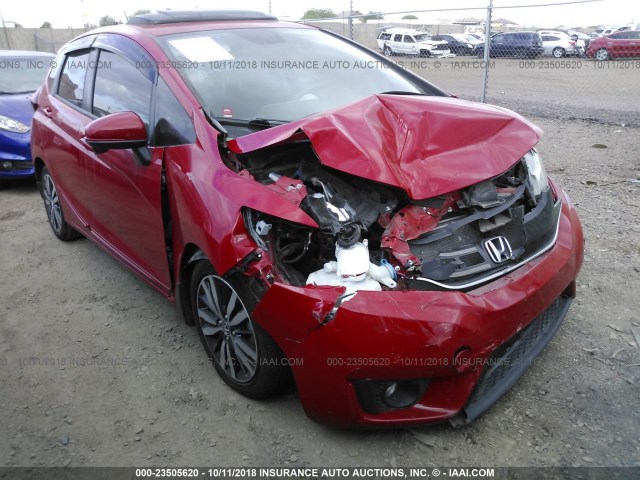 3HGGK5H88FM755890 - 2015 HONDA FIT EX/EXL RED photo 1