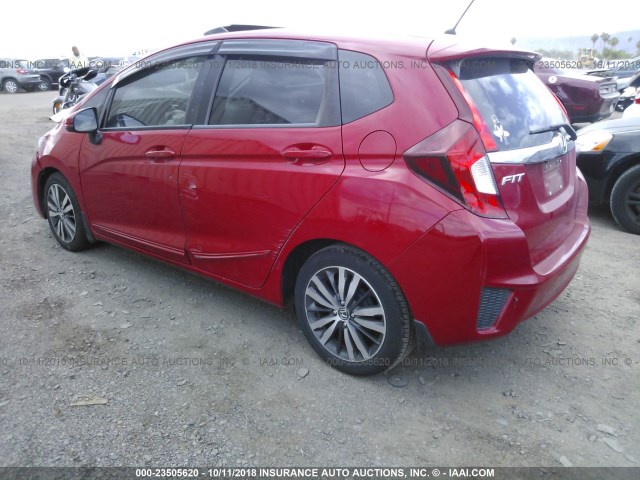 3HGGK5H88FM755890 - 2015 HONDA FIT EX/EXL RED photo 3