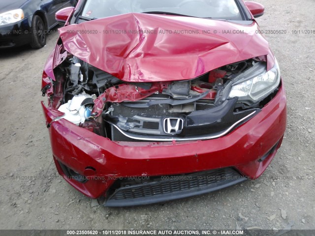 3HGGK5H88FM755890 - 2015 HONDA FIT EX/EXL RED photo 6