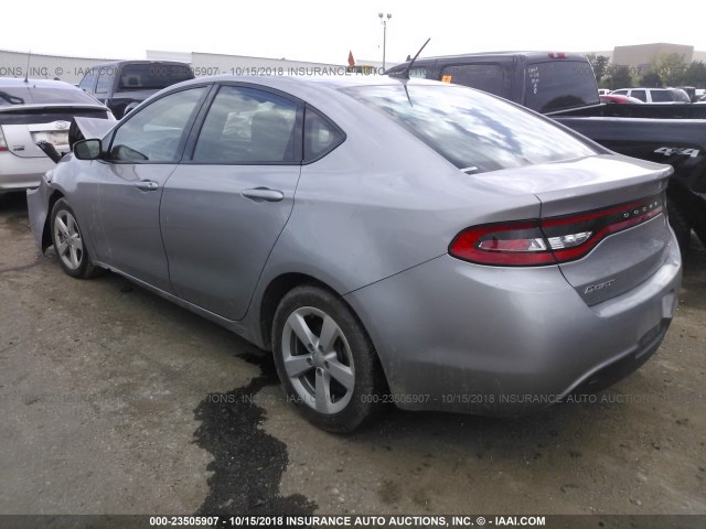 1C3CDFBB7GD660336 - 2016 DODGE DART SXT GRAY photo 3