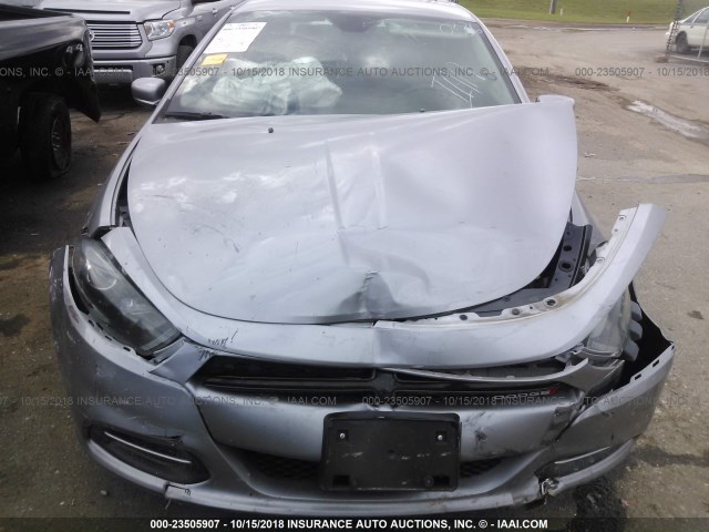 1C3CDFBB7GD660336 - 2016 DODGE DART SXT GRAY photo 6