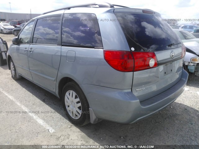 5TDZA23C56S505057 - 2006 TOYOTA SIENNA CE/LE BLUE photo 3