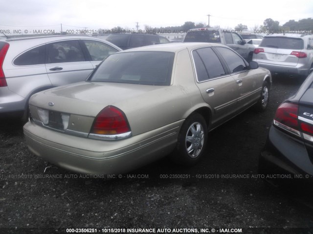 2FAFP71W9YX184701 - 2000 FORD CROWN VICTORIA POLICE INTERCEPTOR GOLD photo 4