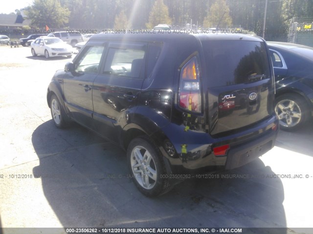 KNDJT2A26B7226965 - 2011 KIA SOUL +/!/SPORT BLACK photo 3