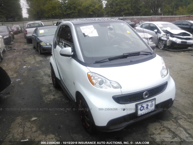 WMEEJ3BA2EK733383 - 2014 SMART FORTWO PURE/PASSION WHITE photo 1