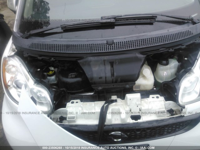 WMEEJ3BA2EK733383 - 2014 SMART FORTWO PURE/PASSION WHITE photo 10