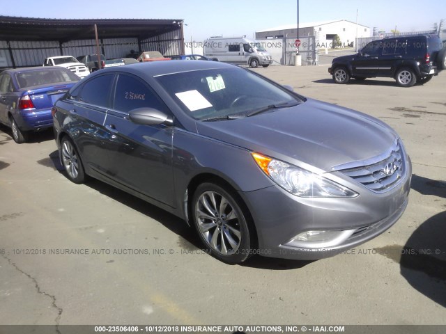 5NPEC4AC0CH360342 - 2012 HYUNDAI SONATA SE/LIMITED GRAY photo 1