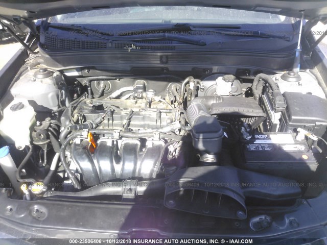 5NPEC4AC0CH360342 - 2012 HYUNDAI SONATA SE/LIMITED GRAY photo 10