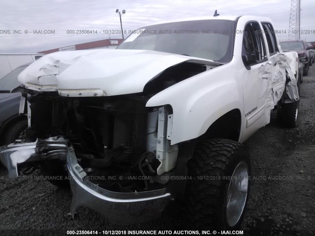 3GTEK33329G273361 - 2009 GMC SIERRA K1500 SLT WHITE photo 2